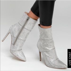 Rare Steve Madden Rhinestone Crystal Booties 7.5M